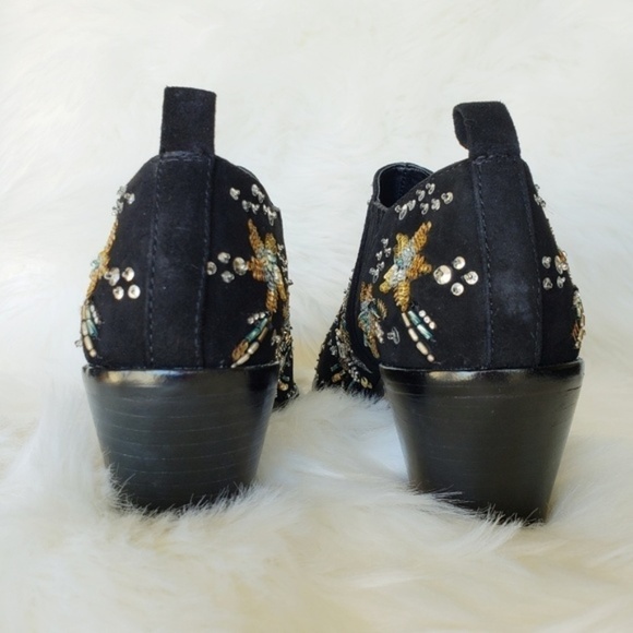 NWOB Rebecca Minkoff Lucy Beaded Sequin Booties 7 - Picture 4 of 7